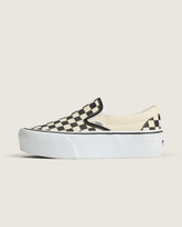 Classic Slip-On Stackform Checkerboard Black/Classic White Shoe | Vans near me