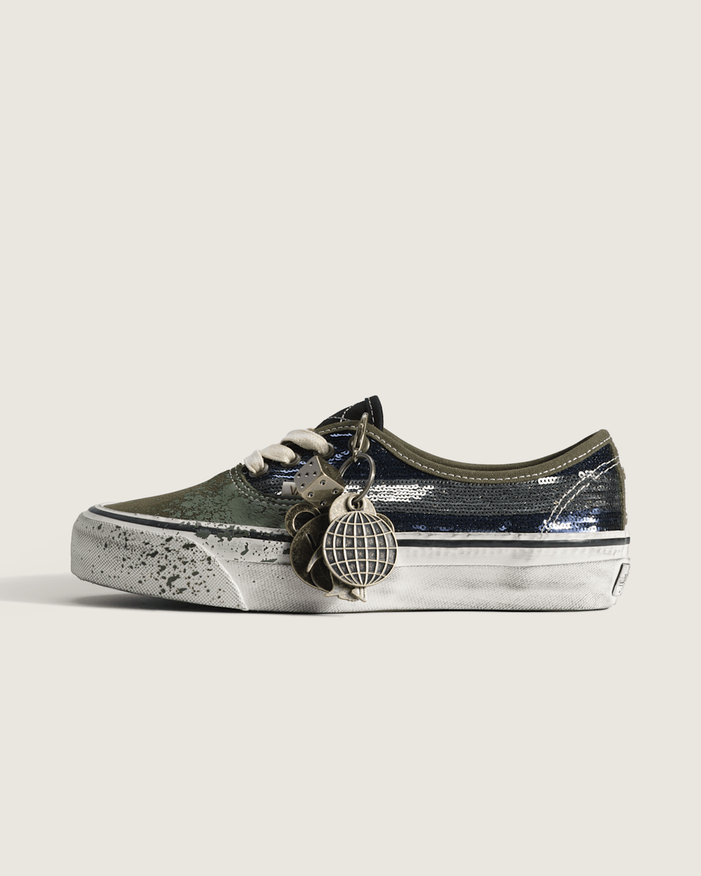 Premium Authentic "Charms" Shoe in Green / Blue | Vans on sale