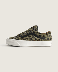 Premium Old Skool 36 Shoe in Cheetah Olive Green | Vans outlet