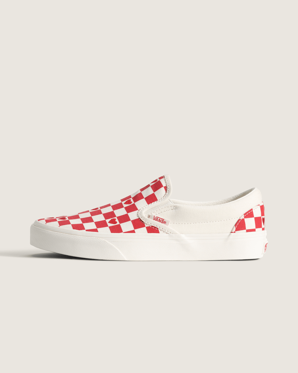Classic Slip-On Checkerboard Shoe in Checkerboard Racing Red | Vans near me