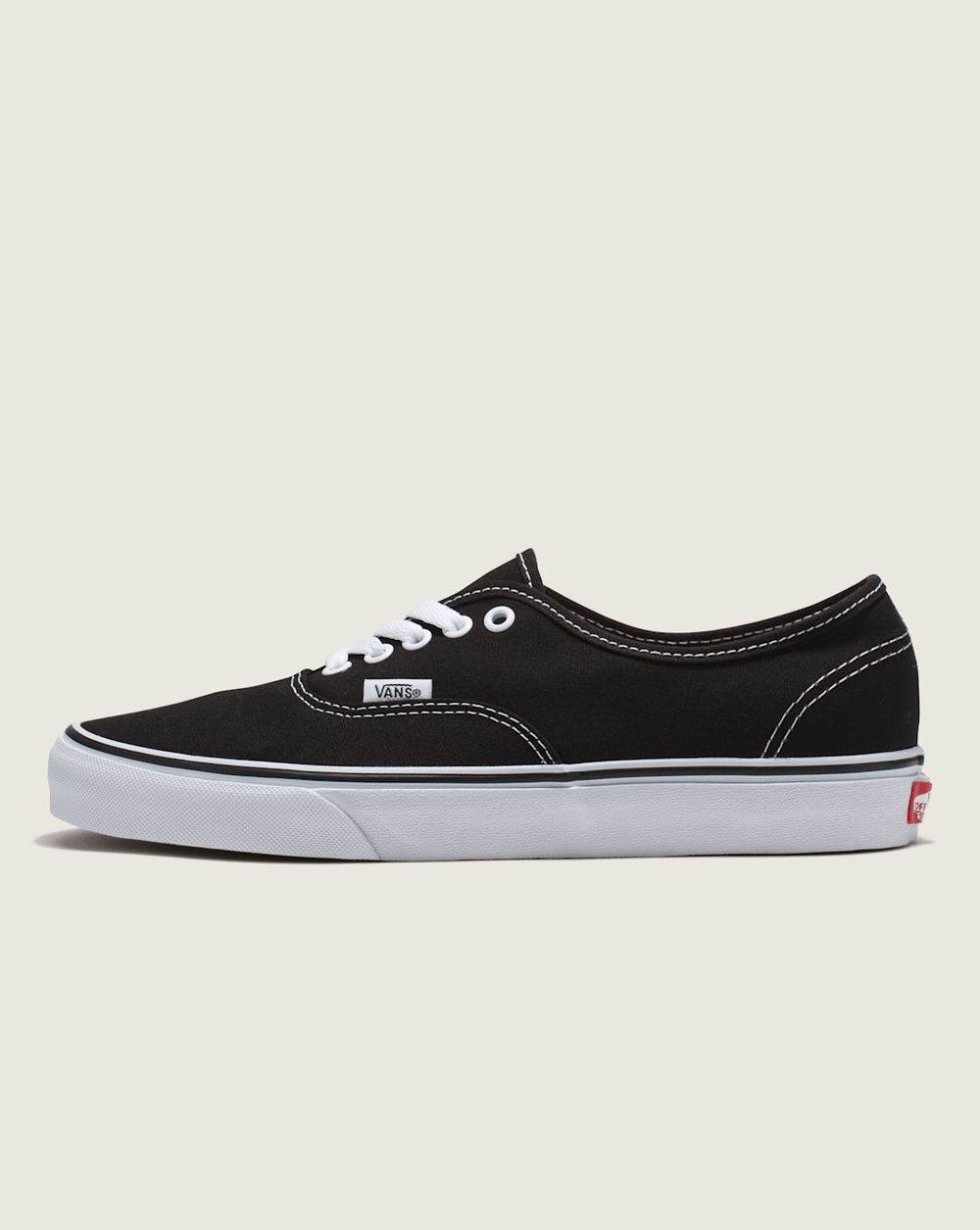 Authentic Wide Shoe in Black / White | Vans on sale