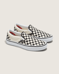 Skate Slip-On Checkerboard Shoe in Checkerboard Black / Off White | Vans on sale