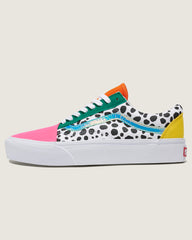 Customs Old Skool Platform Shoe in Pink / White / Black | Vans outlet