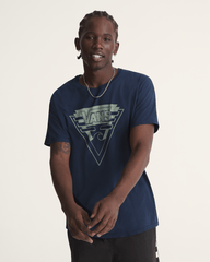 Waffle Shop Wave Blend T-Shirt in Navy Blue | Vans near me