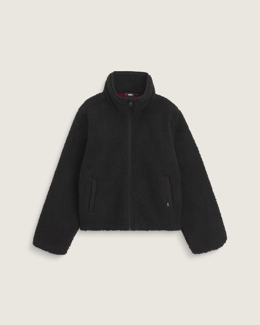 Misty Fog High Pile Jacket in Black | Vans outlet