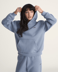 Salton Pullover Hoodie in Glacial Slate Blue | Vans sale