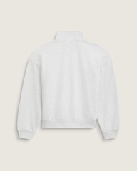 Script Logo Mock Neck Sweatshirt in White Heather | Vans online