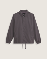 Torrey Pigment Canvas Coaches Jacket in Asphalt Grey | Vans on sale