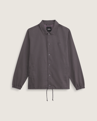 Torrey Pigment Canvas Coaches Jacket in Asphalt Grey | Vans on sale