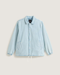 Premium Denim Torrey Coaches Jacket in Light Stonewash Blue | Vans online
