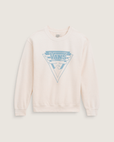 Waffle Shop Wave Blend Crewneck Sweatshirt in Marshmallow White | Vans sale