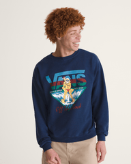 Waffle Shop Off the Clock Crew Sweatshirt in Navy Blue | Vans near me