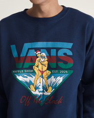 Waffle Shop Off the Clock Crew Sweatshirt in Navy Blue | Vans near me