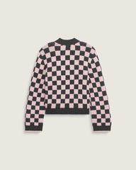 Cameron Sweater in Checkerboard Grey / Pink | Vans on sale