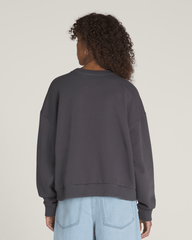 Retro Isle Graphic Crew Sweatshirt in Asphalt Grey | Vans outlet