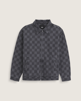 Pitstop Checkered Station Denim Jacket in Checkerboard Faded Black | Vans sale