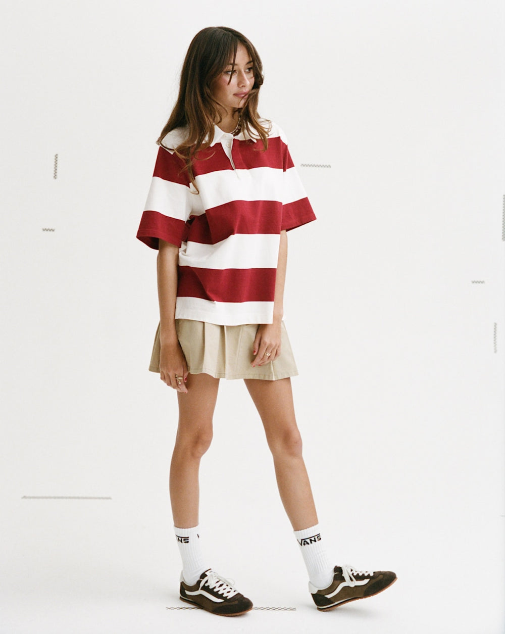 Rugby Shirt in Bordeaux Red | Vans sale