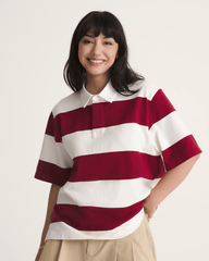 Rugby Shirt in Bordeaux Red | Vans sale