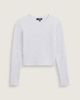 Waffle Long Sleeve in WHITE HEATHER | Vans on sale