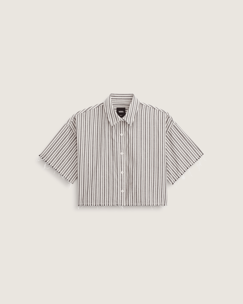 Crop Shirt in Black-White | Vans discount