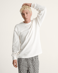 Navigate Long Sleeve Thermal Shirt in Egret White | Vans on sale