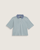 Swing Knit Polo Shirt in Glacial Slate Blue | Vans discount