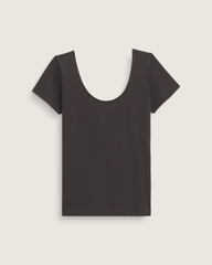 Double Scoop T-Shirt in Faded Black | Vans on sale