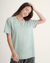 Sunset Palm BFF T-Shirt in Grey Mint Green | Vans on sale