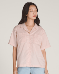 Cassidy Camp Shirt in Sepia Rose Pink | Vans near me