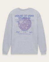 Disco Nights Long Sleeve T-Shirt in Heather Grey | Vans discount
