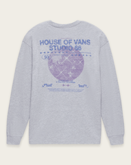 Disco Nights Long Sleeve T-Shirt in Heather Grey | Vans discount