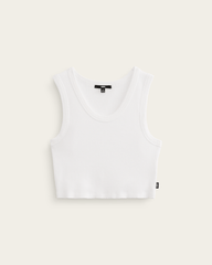 Drew Rib Tank Top in White | Vans outlet