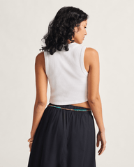 Drew Rib Tank Top in White | Vans outlet