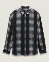 Gillian Plaid Button Up Shirt in Black / Grey / Blue | Vans online