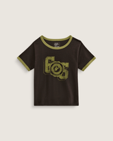 Campus Tour Ringer T-Shirt in Black / Loden Green | Vans discount
