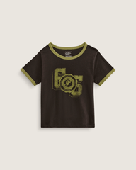 Campus Tour Ringer T-Shirt in Black / Loden Green | Vans discount