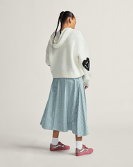 Francesca Full Plaid Skirt in Blue / White | Vans on sale