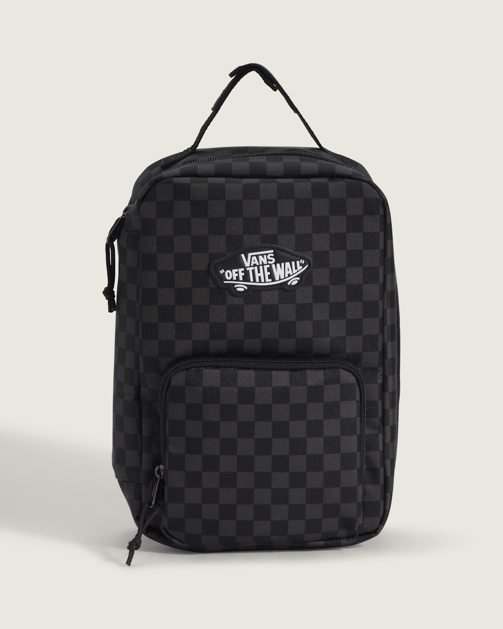 Kids Checkerboard Old Skool Lunch Bag in Charcoal Black | Vans discount