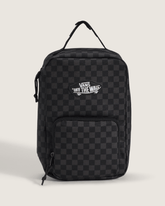 Kids Checkerboard Old Skool Lunch Bag in Charcoal Black | Vans discount