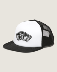 Classic Patch Curved Bill Trucker Hat in Black / White | Vans sale