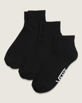 Classic Quarter Crew Socks 3-Pack in Black | Vans on sale