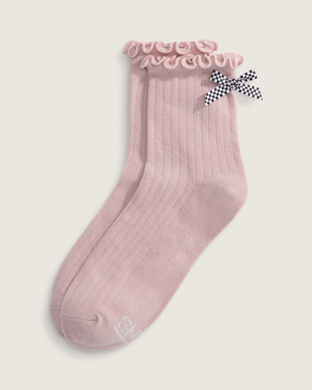 Bow Back Crew Socks in Sepia Rose Pink | Vans discount
