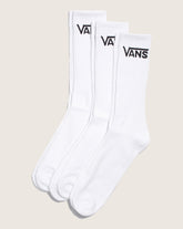 Kids Classic Crew Socks 3-Pack in White | Vans on sale