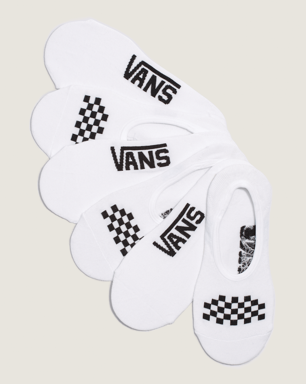 Kids Classic Canoodle Socks 3-Pack in White / Black | Vans on sale