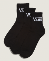 Kids Classic Half Crew Socks 3-Pack in Black | Vans sale