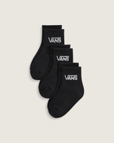 Kids Classic Crew Socks 3-Pack in Black | Vans online