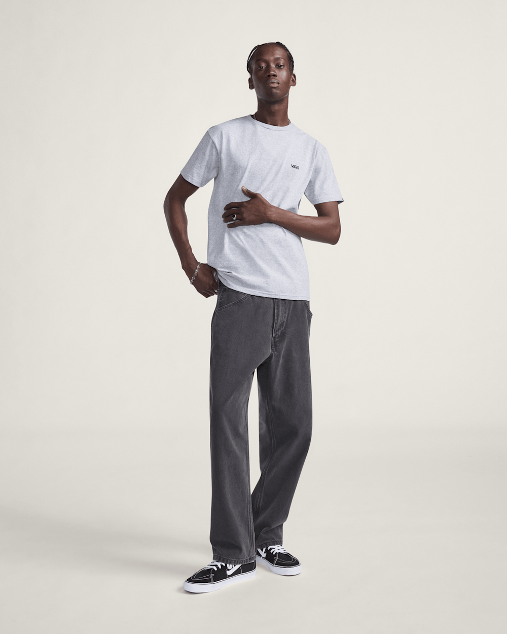 Skate Check-5 Loose Denim Pants in Black | Vans discount