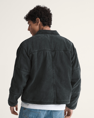 Umber Pigment Canvas Jacket in Black | Vans online
