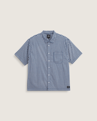 Larkspur Mini Plaid Shirt in Deep Indigo Blue | Vans sale