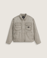 Umber Pigment Canvas Jacket in Aluminum Grey | Vans online